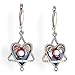 Star & Heart Judaic Earrings from the Artazia Collection #458 JE HEA