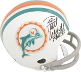 Paul Warfield Miami Dolphins Autographed Throwback Mini Helmet with HOF Inscription