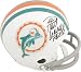Paul Warfield Miami Dolphins Autographed Throwback Mini Helmet with HOF Inscription