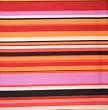 Contemporary decorative throw pillow - cotton, red, orange, black, white stripes