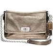 Coach Chelsea Leather Flap Shoulder Handbag Purse Bag 17808 Gunmetal