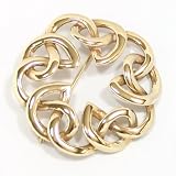 Dundee Celtic Knotwork Gold Brooch