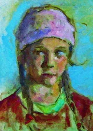 Custom Order #64-4FR, Oil on Canvas, Custom Painting of The Person You Love, For 1 Person of Customer's Choice, Style: Photo-Realism, with Signature Text 