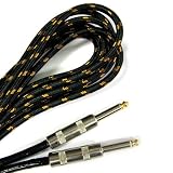 51TPTG3GgxL. SL160  Retro Style Braided Cloth Cable With Gold Tips   25ft