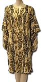 Short Caftan, Animal Print Stripes