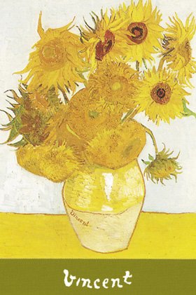 HUGE LAMINATED / ENCAPSULATED Van Gogh- Sunflowers POSTER measures 36 x 24 inches (91.5 x 61cm)