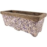 Buy Esschert Design USA Ceramic Balcony Planter-Blue White