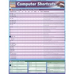 Computer Shortcuts Laminated Reference Guide (Quick Study: Computer)