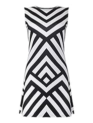 General Print Vintage Sleeveless Skater Dress/Evening Dress 