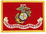 US Marine Corps Embroidered Patch USMC Banner Flag Military Iron-On Emblem