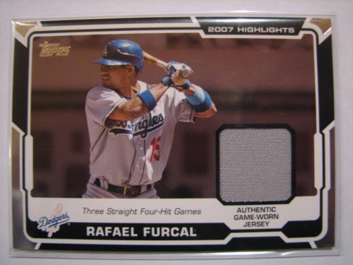 2008 Topps Rafael Furcal Dodgers 2007 Highlights GU Jersey Insert BV $8