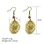 Real Spark The Trees Of Life Pattern Chunky Dangle Earring