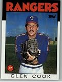 1986 Topps #502 Glen Cook - Texas Rangers (Baseball Cards)