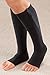 Zippered Compression Knee Socks Supports Stockings Leg Open Toe 23-32mmHg Zipper