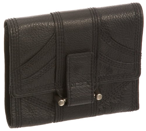 Diesel Womens Scio Small Flap Over Purse Black