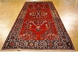 IMAGE OF 5'3 x 12'6 Red Persian Hand Knotted Wool Tafresh Runner Rug