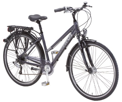 Stratos Damen ZEUS Trekking 24-Gang SRAM Dual-Drive, mattgrau, Reifengr&ouml;&szlig;e: 28 Zoll, Rahmenh&ouml;he: 50 cm
