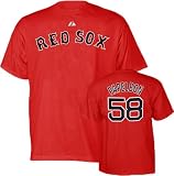 Jonathan Papelbon Boston Red Sox Youth Player Name and Number Red T-Shirt