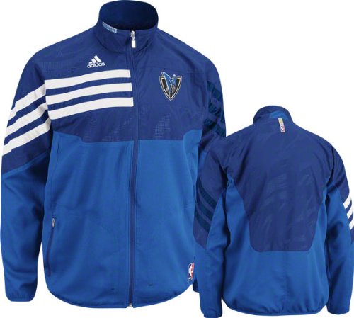 Adidas Dallas Mavericks On-Court Warmup Jacket Large