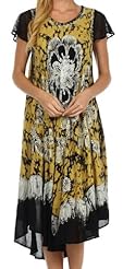 Crepe Floral Print Embroidered Sheer Cap Sleeves  Dress