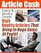 Article Cash  The Easy, Proven & Simple Way To Pump Out High Quality Articles & Turn Them Into Long Term Residual Income! Mission-Surf