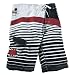 Sports : Billabong Boardshorts M&auml;nner, wei&szlig;/schwarz/rot