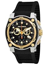 Big Sale CALABRIA - Gold Two Tone Chronograph Men's Watch with Carbon Fiber Bezel