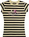 The Pirates of the Caribbean - Logo/Stripes Cap Sleeve T for women