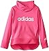 adidas Little Girls' Performance Pullover Sweatshirt, Pink Glo, 6