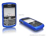 BlackBerry Curve FlexiSkin - The Soft Low-Profile Case (Super Blue (complete open screen))