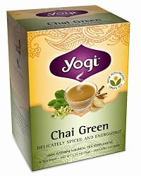 Yogi Chai Green, Herbal Tea Supplement, 16-Count Tea Bags (Pack of 6)
