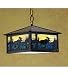 11.5Sq Moose At Stormy Sunset Pendant Ceiling Fixture