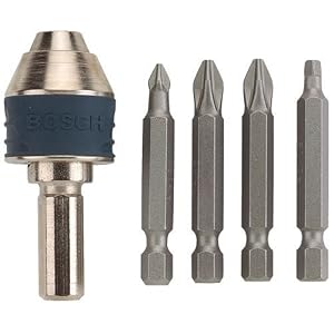 Bosch CC2100 Clic-Change 5-Piece Screwdriver Bit Assortment with Clic-Change Chuck by 