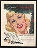 1953 Oneida Community Table Service Christmas Print Ad (7403)