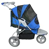 Pet Gear AT3 All-Terrain Pet Stroller for cats and dogs up to 60-pounds,  Blue Sky