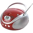 Coby CX-CD241 Portable CD Player with AM/FM Stereo Tuner, Red