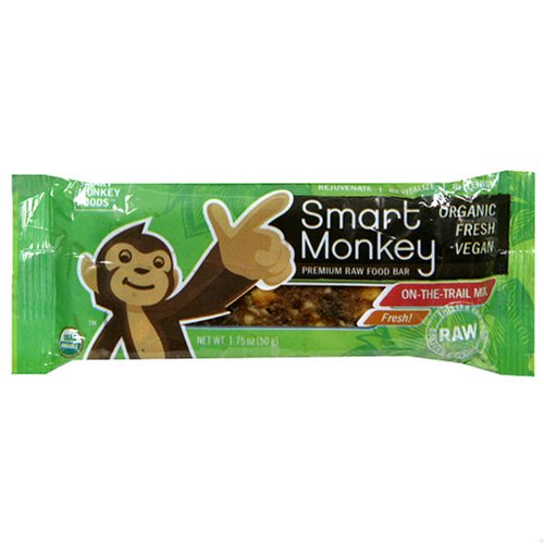 SmartMonkey Premiun Raw Food Bars, Cinnamon Raisin, 1.7-Ounce Bars (Pack of 16) by SmartMonkey Foods
