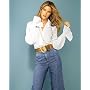 Newport News Smocked sleeve blouse