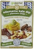 GoPicnic Gold Star Premium Ready-To-Eat Meals: Edamame Kale Dip & Plantain Chips, 4.3 Ounce (Pack of 6)