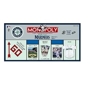 USAopoly Seattle Mariners Baseball Collector's Edition Monopoly Board Game by USAopoly