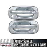 1999-2006 GMC Sierra 2dr Chrome Door Handle Covers (With Passenger Keyhole) 