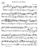 Bach C.P.E. Sonata in B Minor: Instantly download and print sheet music