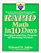 Books : Rapid Math in Ten Days: The Quick-and-Easy Program (Excell-Erated Skills)