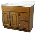 Foremost Industries DVA-3618D 36-by-18-by-30-Inch Oak Two Drawer Two Drawer Vanity