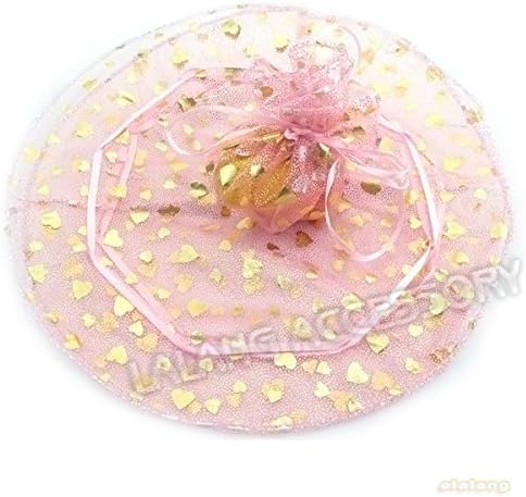 FO 50x New Wholesale Pink Organza Wedding Jewellry Gift Pouch Bags 24cm