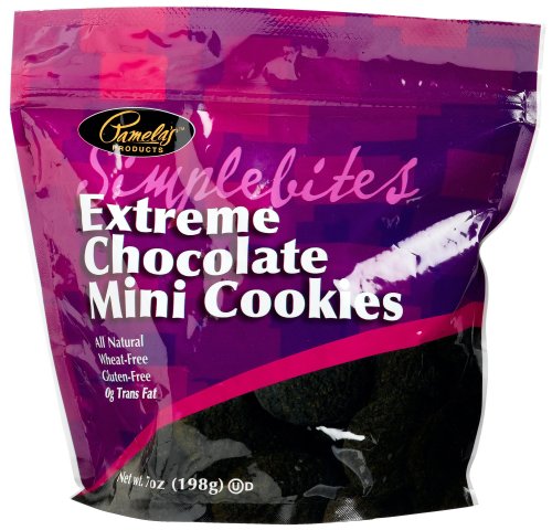 Pamela's Products Simplebites Extreme Chocolate Mini Cookies, 7-Ounce Pouches (Pack of 6)