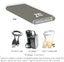 Zoom Drive 100GB High Capacity Super Slim Drop Resistance Mobile External Data Storage System with USB 2.0 Interface. Color: Gray
