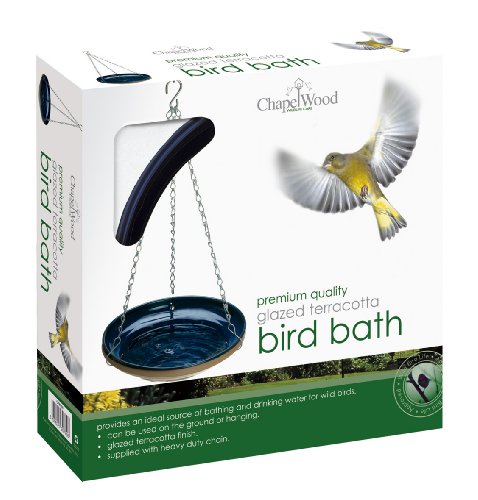 Chapelwood Glazed Ceramic Bird Bath