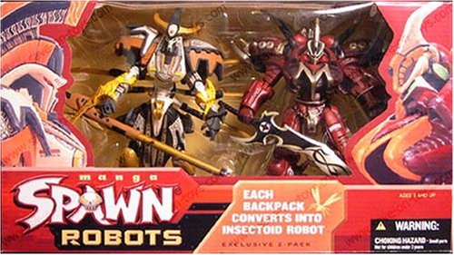 SPAWN - McFarlane 2004 - MANGA SPAWN ROBOTS - EXCLUSIVE 2 PACK