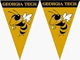 Georgia Tech Yellow Jackets 25' String of 6 x 9 Party Pennants